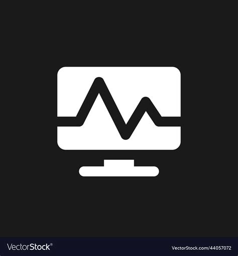 Medical Software Dark Mode Glyph Ui Icon Vector Image