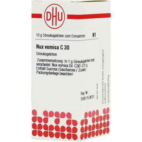 NUX VOMICA C 30 Globuli 10 G DHU Arzneimittel Gmb Disapo De