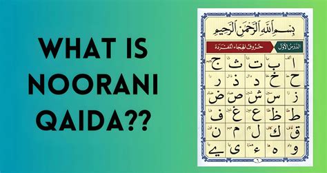 Exploring The Basics Noorani Qaida Best Guide