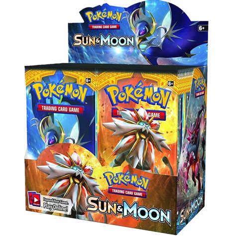 Pces Pokemon Cart Es Tcg Sun Moon Edition Pacotes Por Caixa