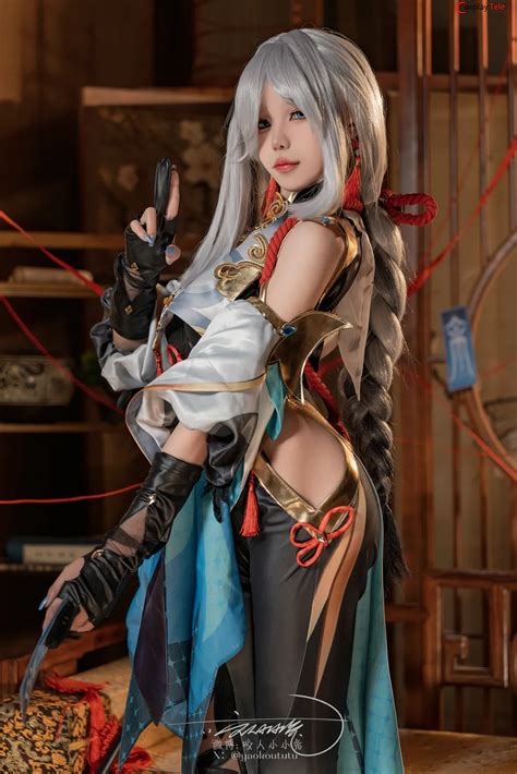 Ovo Yaokoututu Cosplay Shenhe Genshin Impact Photos And