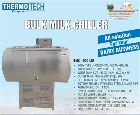 Bulk Milk Chiller At Best Price In Indore By Nandini Machinery Id