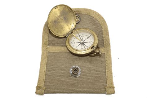 Us Army Compass And Pouch Military Classic Memorabilia