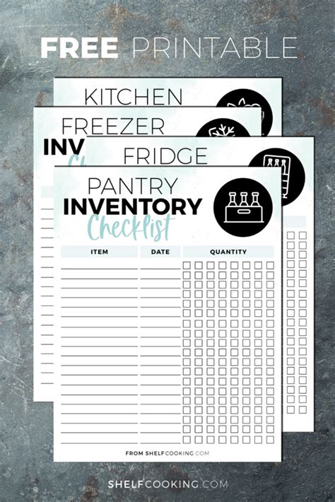 FREE Kitchen Inventory Printables How To Keep Track Of Your Food