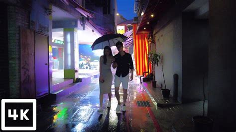 Taipei Walk In The Rain Ximending Narrowed Streets Taiwan Walk K