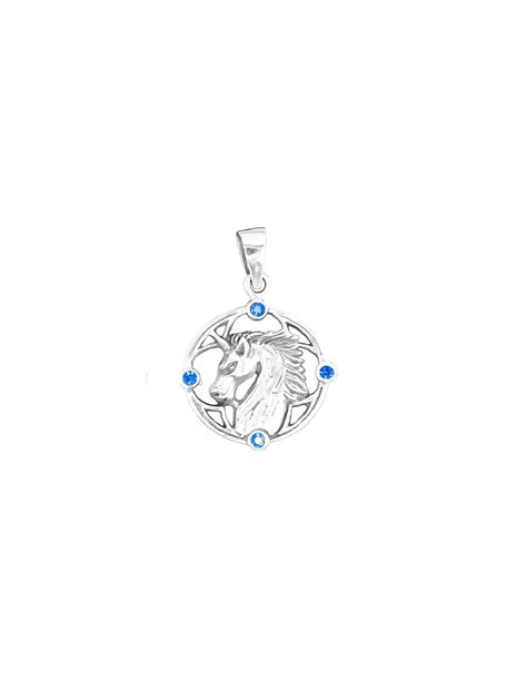 Pendentif Licorne En Argent