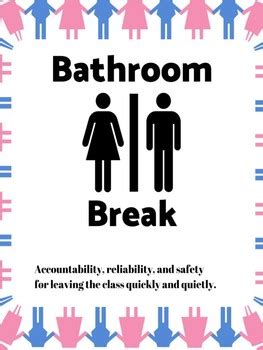 Restroom Break Sign Printable