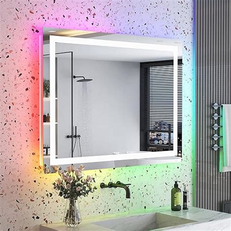 Amazon Yeelait Rgb Led Bathroom Mirror X Inch Front Light And