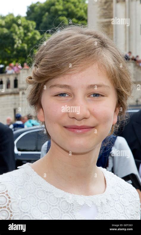 Brussels Belgium 21st July 2016 Princess Elisabeth King Filip