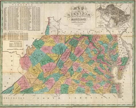 Antiques Maps, Atlases & Globes 1823 VA MAP NELSON BUCKINGHAM FLUVANNA ...