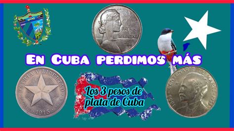 Los 3 Pesos De Plata De Cuba 🇨🇺 Moneda Numismatica Silver Money