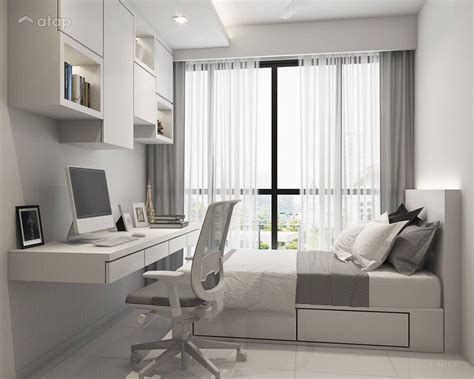 Minimalistic Bedroom Condominium Design Ideas Photos Malaysia Atap