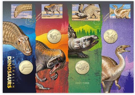 2022 Australian Dinosaurs Four Coin Privy Mark Limited PNC Issue Of