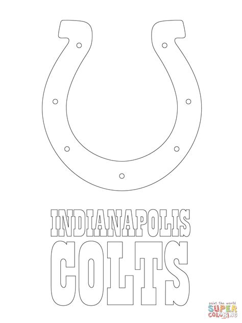 Indianapolis Colts Logo coloring page | Free Printable Coloring Pages