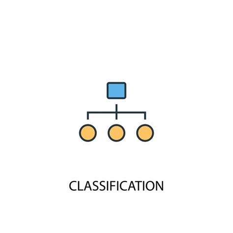 classification system vectors illustrations