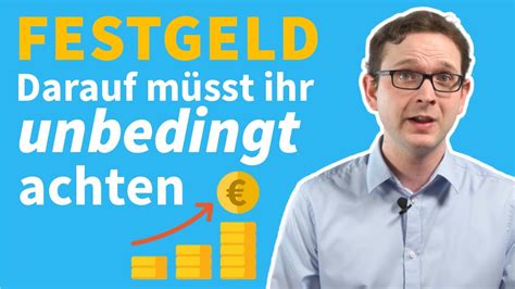 Festgeldkonto anlegen schnell einfach erklärt Darauf müsst ihr im