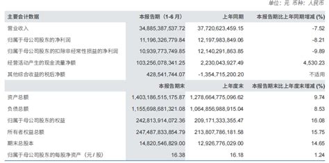 中信证券：2022年上半年归母净利润人民币11196亿元，同比下降821集团业务收入