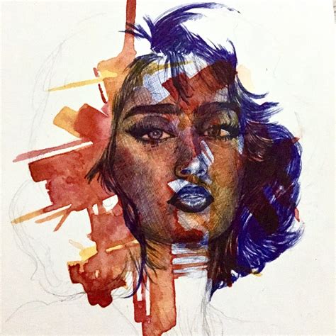 pen and watercolor art 7