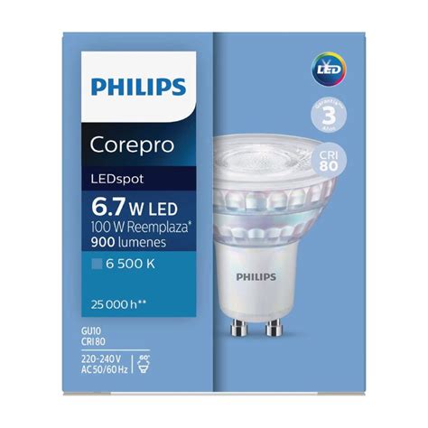 Dicroico Led Philips Corepro Gu10 6 7w Luz Fría Promart