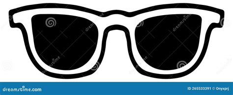 Icono De Gafas De Sol Negras Accesorio De Verano Gafas Elegantes