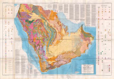 A Geologic Map Of Saudi Arabia Showing Key Quadrangle Vrogue Co