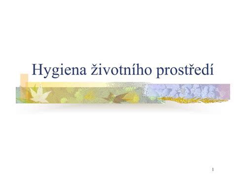 PPT Hygiena životního prostředí PowerPoint Presentation free