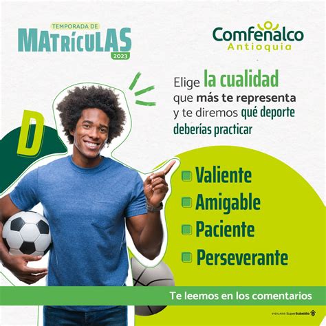 Comfenalco Antioquia On Twitter En Nuestras Escuelas Deportivas Te