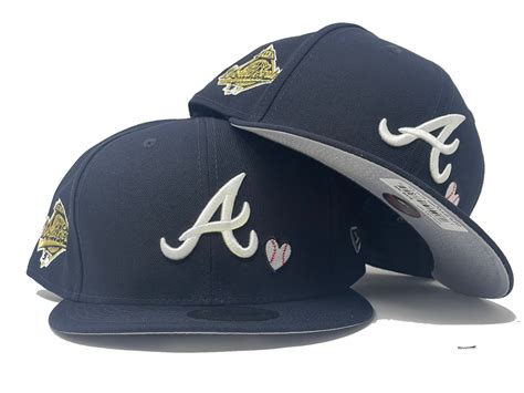 Atlanta Braves 1995 World Series Team Heart 59fifty New Era Fitted Hat