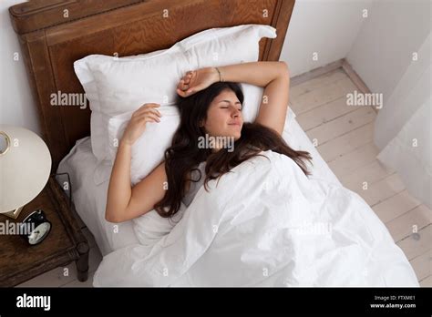 Teenage Girl Sleeping Stock Photo Alamy