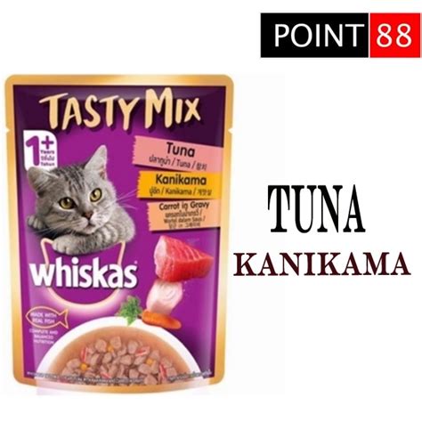 Jual Whiskas Tasty Mix Tuna Kanikama 70gr Shopee Indonesia