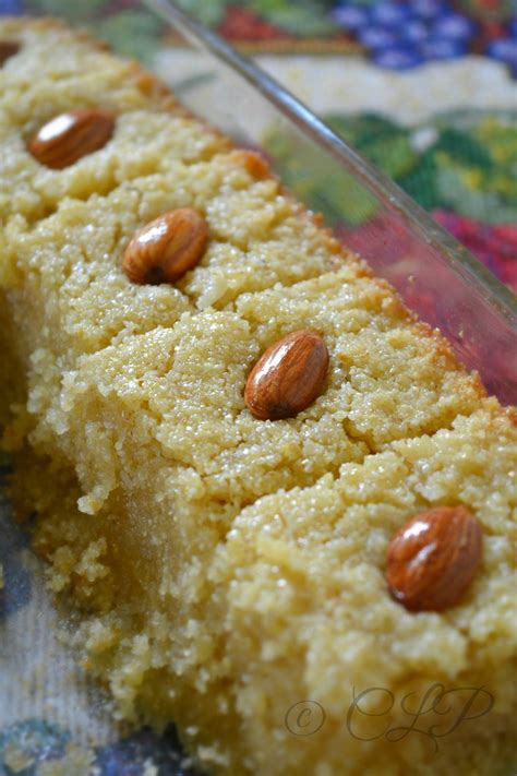 Cook Like Priya Eggless Basboosa Cake Egyptian Basbousa Semolina Cake