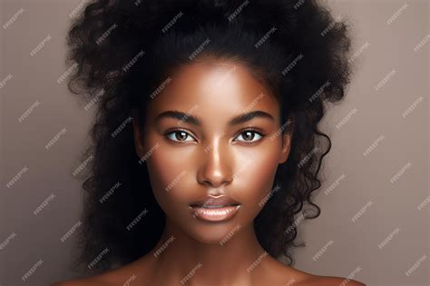 Premium Photo Beauty Portrait Of African American Girl Beautiful