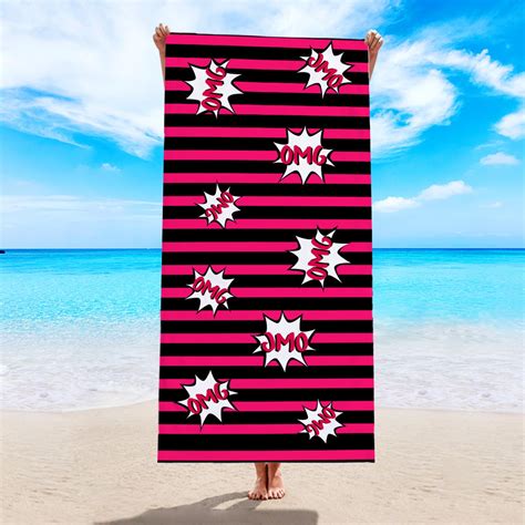 Shunruipi Double Sided Printed Beach Towel Superfine Fiber Adult