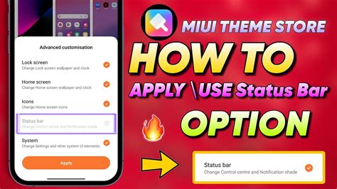 How To Use Miui Theme Store Status Bar Option Without Root