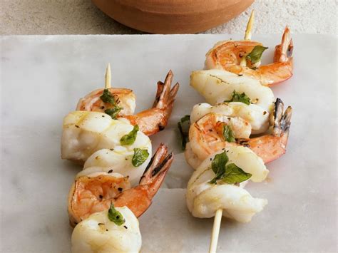 Shrimp And Monkfish Skewers With Romanesco Sauce Recipe Eat Smarter Usa