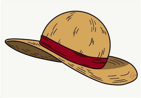 Luffy Hat In Straw Hat Luffy Drawing Hats