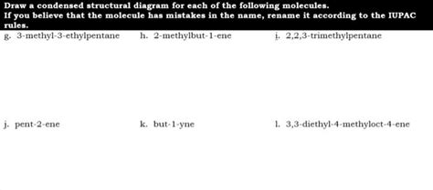 Solved Hydrocarbon Practice Highlight the main chain and | Chegg.com