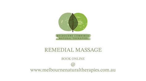 Remedial Massage Youtube