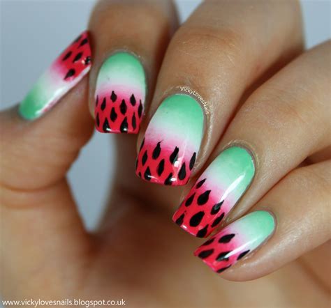 Fun Watermelon Nail Designs Perfect For Summer Fashionsy