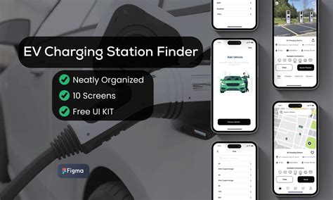 EV Charging Station App UI Concept Figma