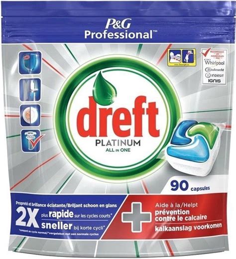 Dreft Platinum All In One Vaatwastabletten Capsules Bol