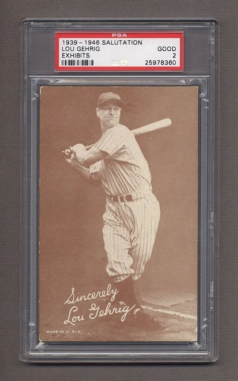 Auction Prices Realized Baseball Cards 1939 46 Salutation Exhibits Lou