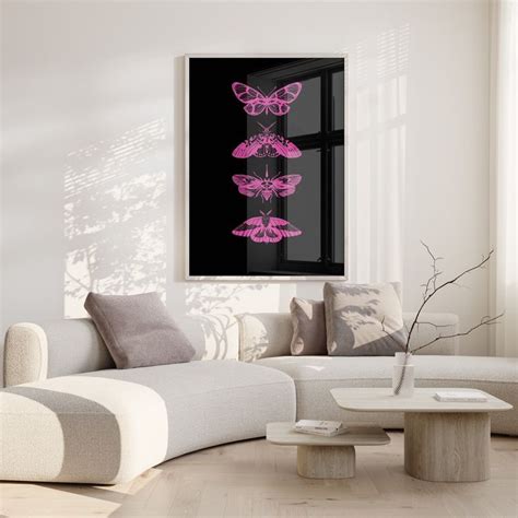 Trendy Butterfly Wall Art Aesthetic Room Decor Preppy Style Poster