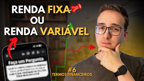 Renda Fixa vs Renda Variável 06 YouTube