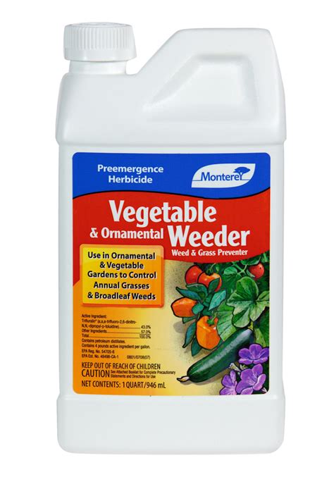 Central Garden Monterey Vegetable And Ornamental Weeder Pre Emergent Herbicide Concentrate 6ea 32 Oz