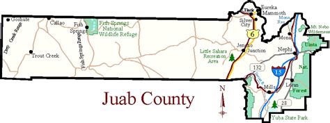 Map of Juab County