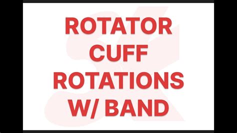 Rotator Cuff Rotation Exercise Demonstration Youtube