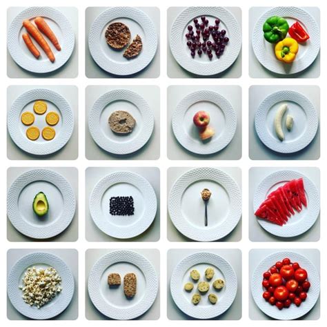 A Visual Representation Of What 100 Calories Looks Like For A Range Of Different Foods R