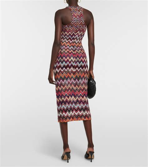 Missoni Zig Zag Lamé Midi Dress Missoni