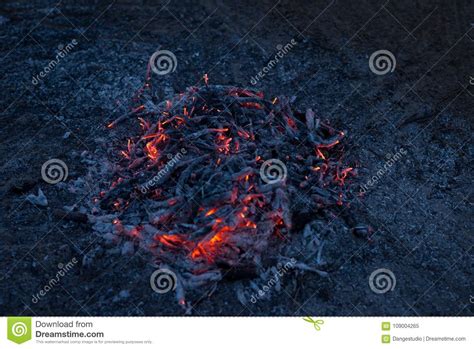 Smoldering Ashes Of A Bonfire Stock Image Image Of Firewood Abstract